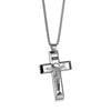Collana classica con ciondolo a forma di croce in acciaio da uomo ATREND