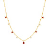 Collana con ciondoli di pietre trasparenti scintillanti da donne ATREND
