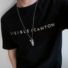 Collana con ciondolo a forma di coniglio con brillantini in acciaio da uomo ATREND