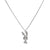 Collana con ciondolo a forma di coniglio con brillantini in acciaio da uomo ATREND
