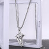 Collana con ciondolo a forma di sneakers in acciaio al titanio da uomo ATREND