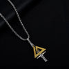 Collana con ciondolo a forma di spada in acciaio al titanio da uomo ATREND