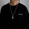 Collana con ciondolo a forma di spada in acciaio al titanio da uomo ATREND