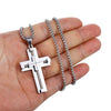Collana con ciondolo croce in acciaio inossidabile da uomo ATREND