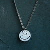 Collana con ciondolo smile in acciaio al titanio da uomo ATREND