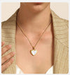 Collana con medaglione a cuore apribile in acciaio inossidabile da donna ATREND