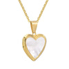 Collana con medaglione a cuore apribile in acciaio inossidabile da donna ATREND
