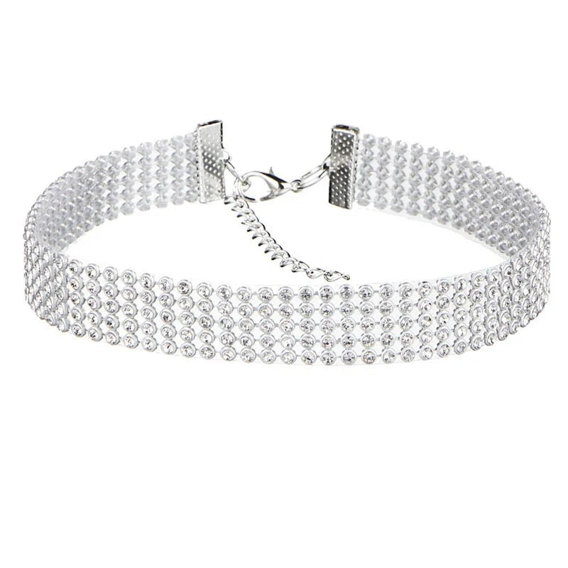 Collana girocollo con brillantini da donna ATREND
