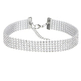 Collana girocollo con brillantini da donna ATREND