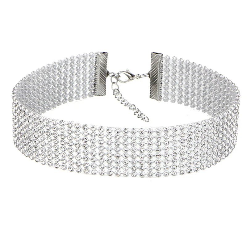 Collana girocollo con brillantini da donna ATREND