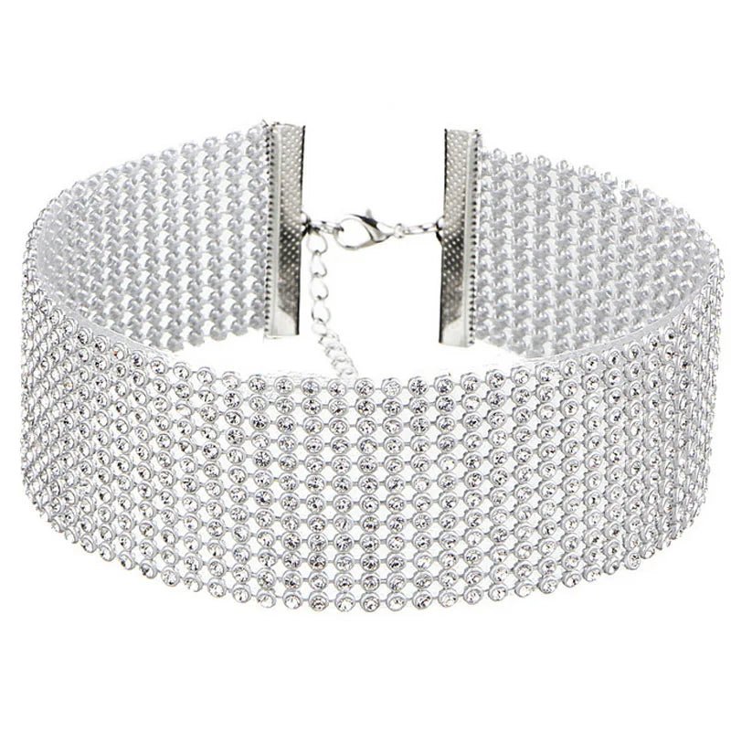 Collana girocollo con brillantini da donna ATREND
