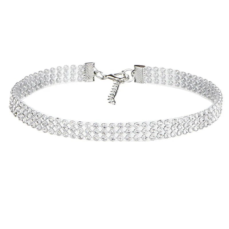 Collana girocollo con brillantini da donna ATREND
