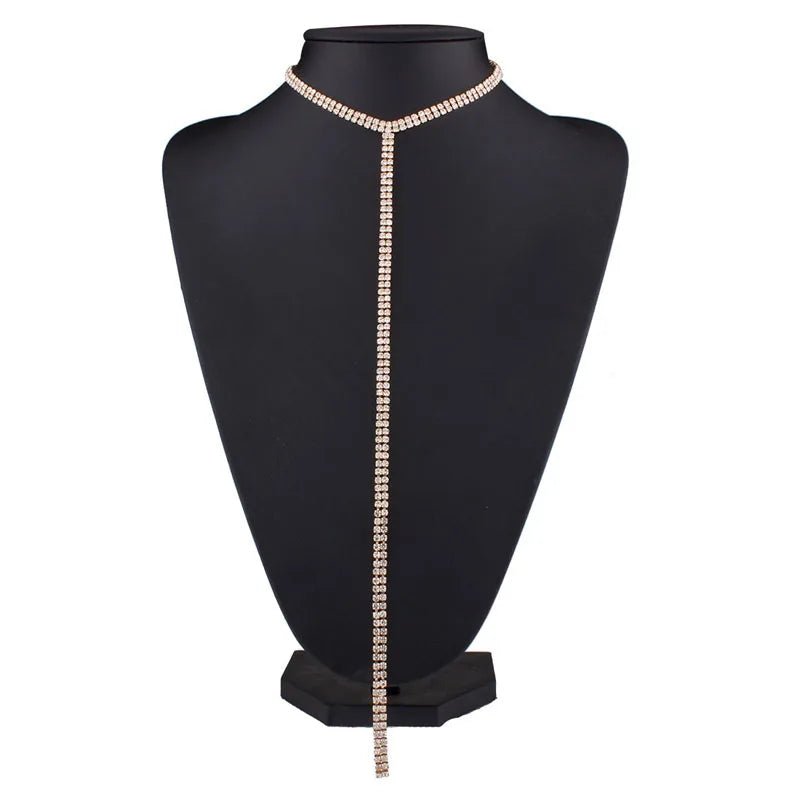 Collana girocollo pendente con brillantini da donna ATREND