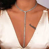 Collana girocollo pendente con brillantini da donna ATREND