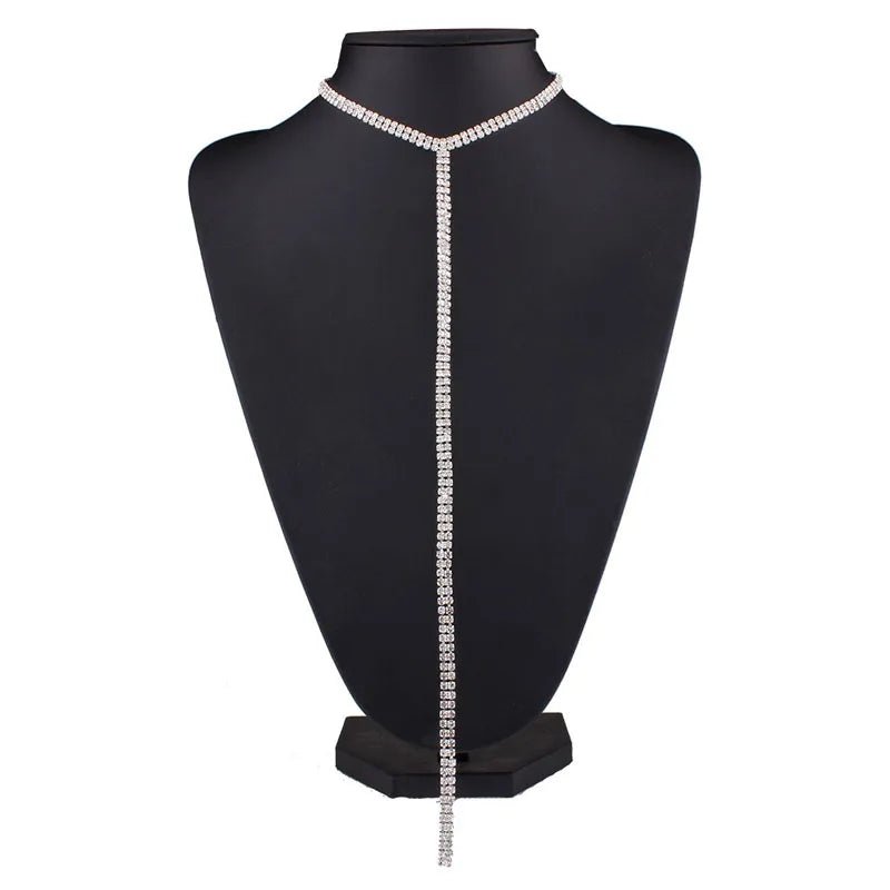 Collana girocollo pendente con brillantini da donna ATREND
