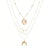 Collana multistrato con pendenti da donna ATREND