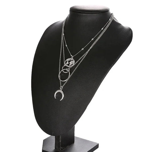 Collana multistrato con pendenti da donna ATREND