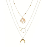 Collana multistrato con pendenti da donna ATREND