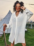Copri costume a camicia casual da donna - copri costume ATREND