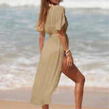 Copri costume con spacchi laterali da donna - copri costume ATREND