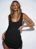Copri costume corto a maglia da donna - copri costume ATREND