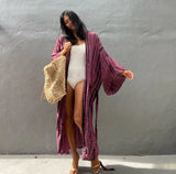 Copri costume lungo con cintura in vita da donna - copri costume ATREND