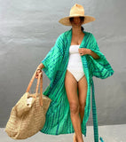 Copri costume lungo con cintura in vita da donna - copri costume ATREND
