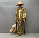 Copri costume lungo con cintura in vita da donna - copri costume ATREND