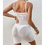 Copri costume scavato trasparente da donna - copri costume ATREND