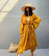 Copricostume lungo con cintura in vita da donna ATREND