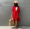 Copricostume lungo morbido con cintura da donna ATREND