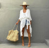 Copricostume lungo morbido con cintura da donna ATREND
