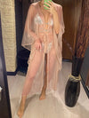 Copricostume trasparente con glitter da donna ATREND