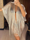 Copricostume trasparente lucido con frange da donna ATREND