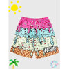 Costume da bagno a pantaloncino con stampa grafica da uomo ATREND