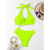 Costume intero scavato asimmetrico con occhielli in metallo da donna ATREND