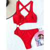 Costume intero scavato asimmetrico con occhielli in metallo da donna ATREND