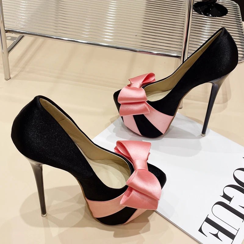 Decolette con plateau e fiocco frontale da donna ATREND