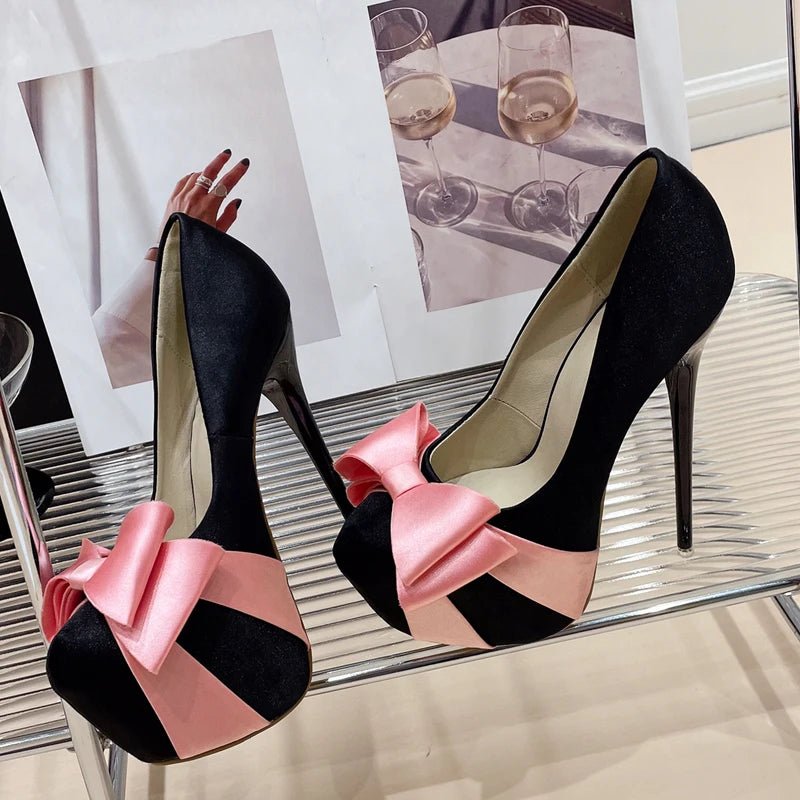 Decolette con plateau e fiocco frontale da donna ATREND