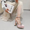 Decollette casual con fiocco e cinturino regolabile da donna ATREND