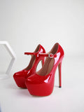 Decollette casual lucido con cinturino regolabile da donna ATREND