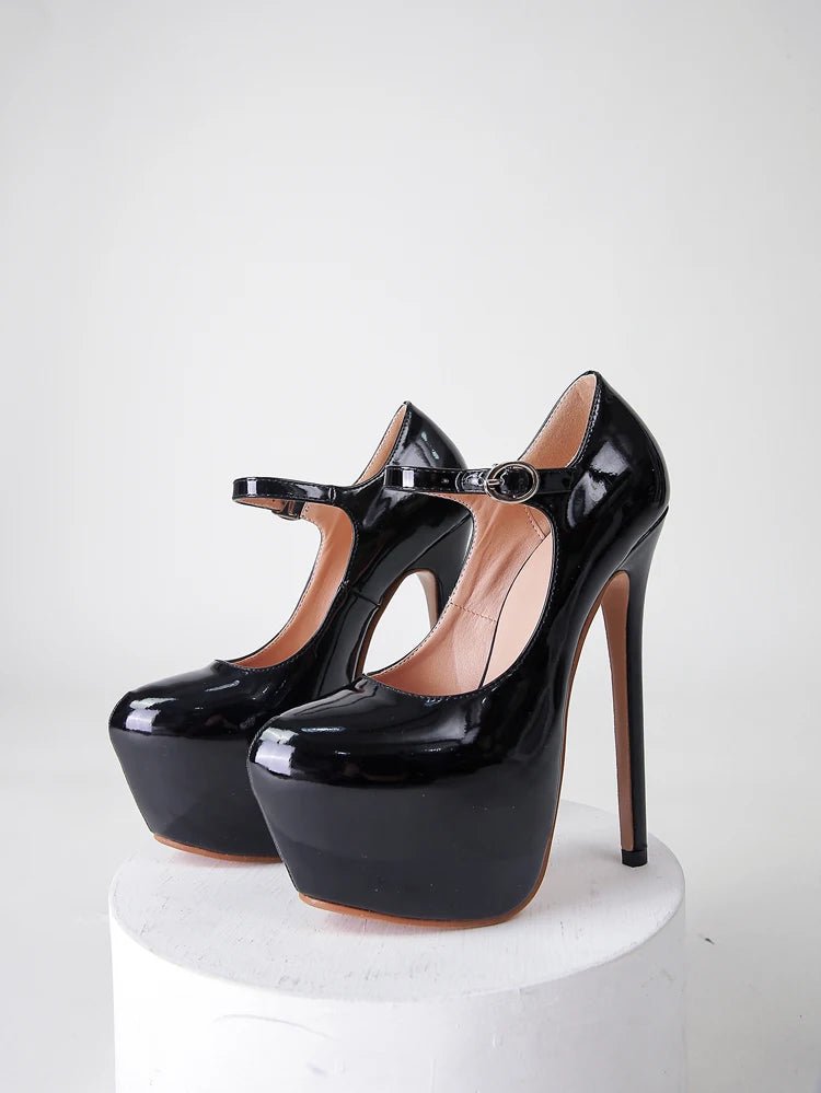 Decollette casual lucido con cinturino regolabile da donna ATREND