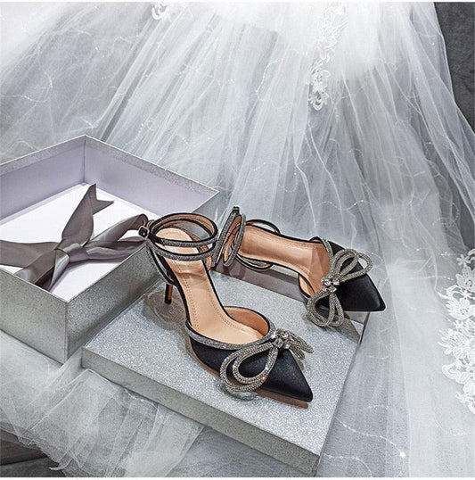 Decollette in seta con strass glitterati da donna - Decollete ATREND