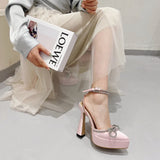 Decollettecasual con fiocco e cinturino regolabile da donna ATREND