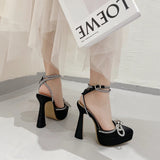 Decollettecasual con fiocco e cinturino regolabile da donna ATREND