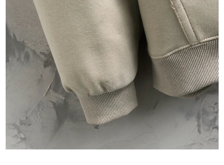 Felpa casual con cappuccio bicolore con lettere da uomo ATREND