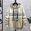 Felpa casual con cappuccio bicolore con lettere da uomo ATREND