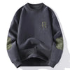 Felpa casual girocollo in pile con lettera da uomo ATREND
