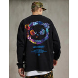 Felpa casual grafica a maniche lunghe da uomo ATREND