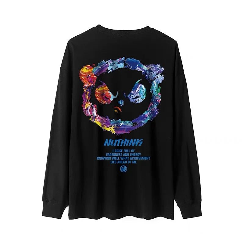 Felpa casual grafica a maniche lunghe da uomo ATREND